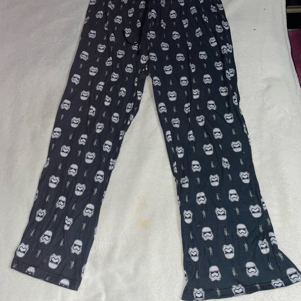 Adult Star Wars Storm Trooper Pajama Pants - Black